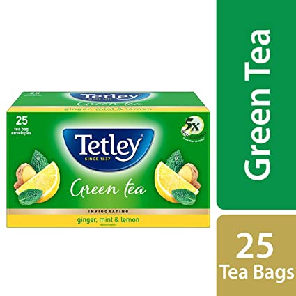 Tetley Ginger, Mint & Lemon Green Tea Bags